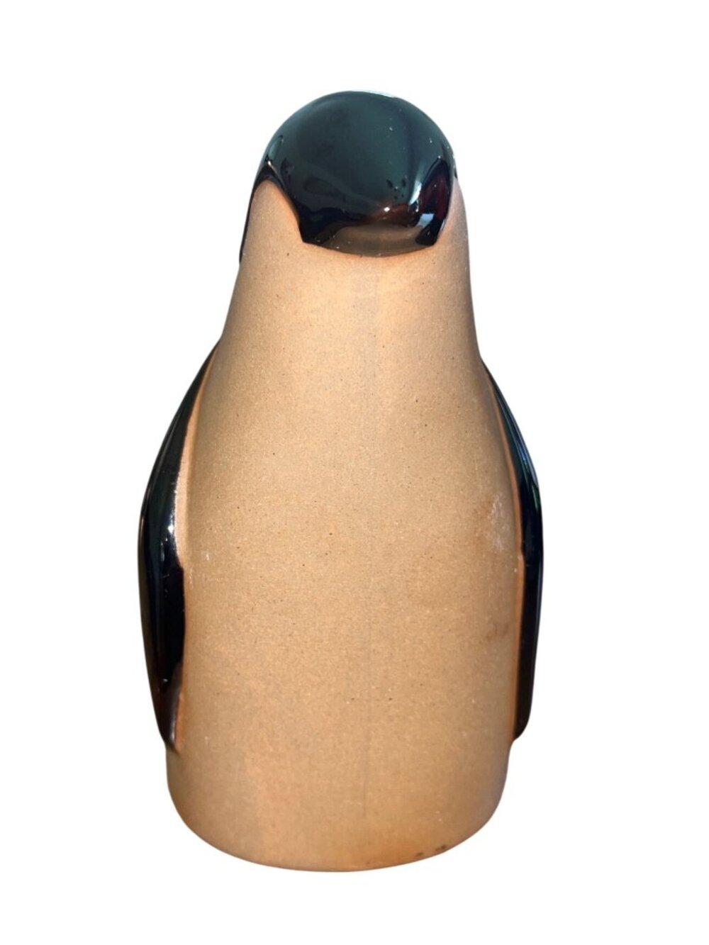 Kristiina Handcrafted Ceramic Penguin Figurine Black & Brown - Picture 3 of 5
